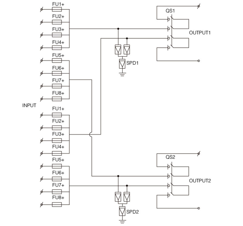 Combinateur CC SHLX-PV8/2